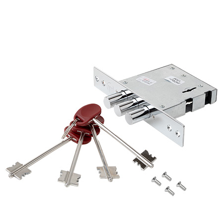 Замки врезные, Замок врезной сувальдный T-37/S6-CR (w/o BP, w/o DP, 4 keys, shank 75mm) (B2B), ООО "Компания СтилДом"